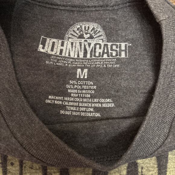 Vintage Official JOHNNY CASH ‘Fulsom Prison’ Sun Records Shirt M Memphis - Picture 3 of 6
